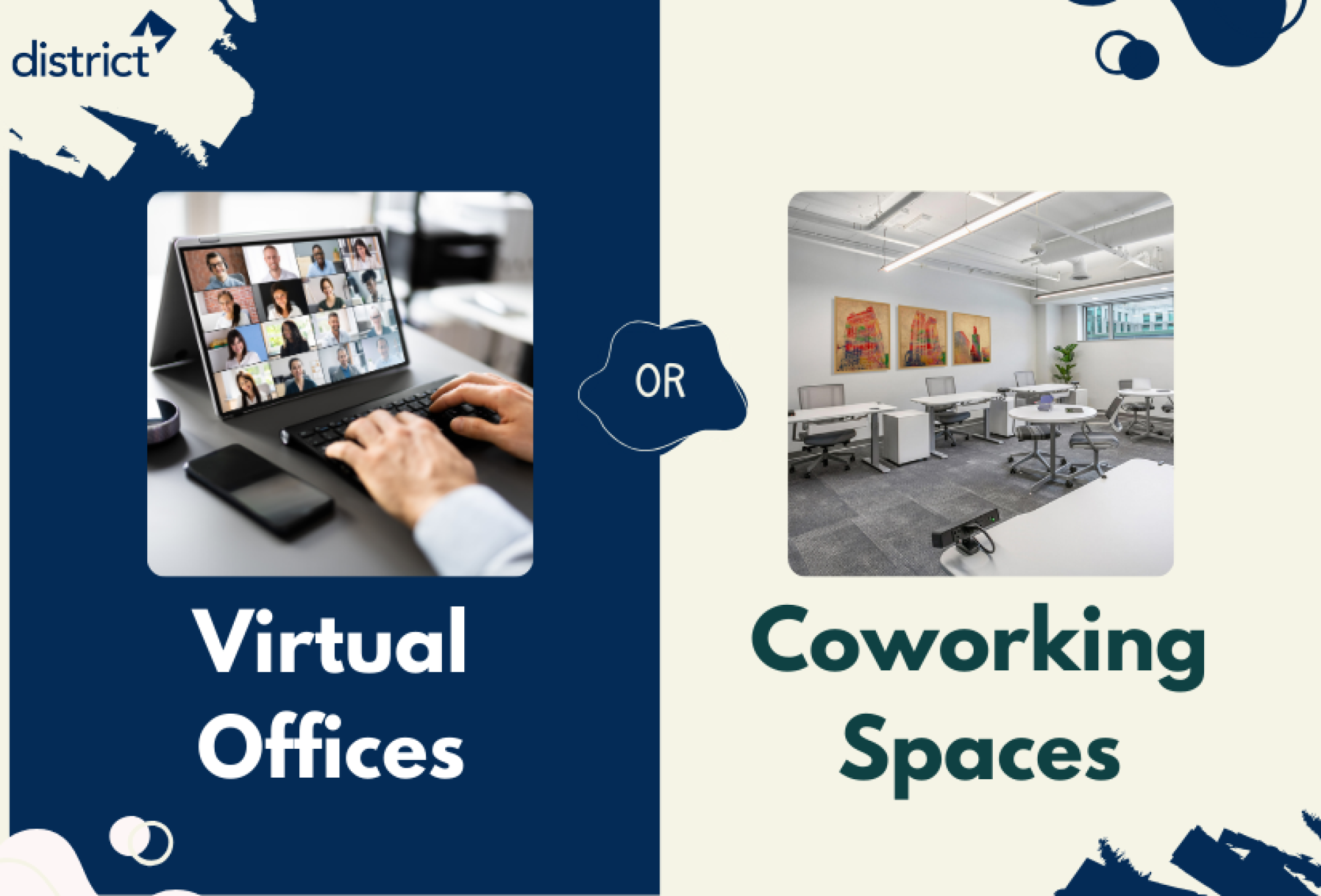 virtual office or coworking space