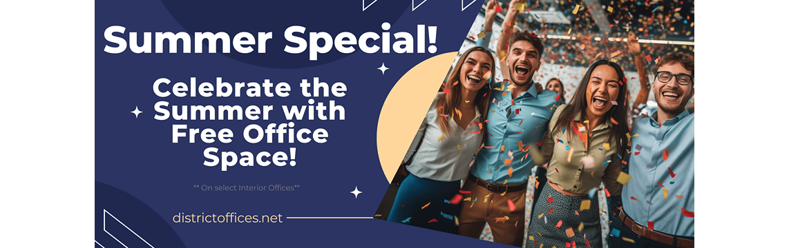 summer special free office space banner